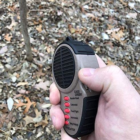 Cass Creek Ergo Crow Call, Handheld Electronic Game Call, CC065, Compact Design, 5 Calls In 1, Expert Calls for Everyone,Camo