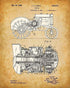Original John Deere Tractors Patent Art Prints - Set of Four Photos (8x10) Unframed - Makes a Great Farmhouse Decor and Gift Under $20 for Farmers and Farm Owners