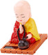 FAVOMOTO Little Monk Figurine Solar Head Toys Funny Car Shaking Head Toy Chinese Little Buddha Monk Statue Car Dashboard Ornament Home Decorations