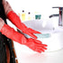 Rubber Cleaning Gloves Kitchen Dishwashing Glove 2-Pairs And Cleaning Cloth 2-Pack,Waterproof Reuseable. (Large)