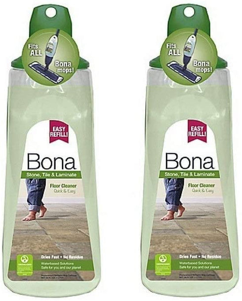 Bona 34 oz. Stone, Tile, and Laminate Floor Cleaner Cartridge, Pack of 2