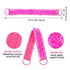3 PACK Double-Sided Lace Cloth Back Loofah Scrubber Bath Scrub Shower Sponge Long Exfoliating Back Scrubber Scratcher Strap With Handle, Cream Skin Wash Cleaner Applicator