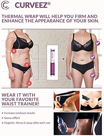 CURVEEZ Contouring Osmotic Plastic Body Wrap - Workout & Sweat Enhancer Stomach Wrap