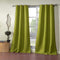 Duck River Textiles - Steyna Solid Faux Silk Textured Blackout Room Darkening Grommet Top Window Curtains Pair Panel Drapes for Bedroom, Living Room - Set of 2 Panels - 38 X 84 Inch - Pistachio