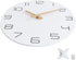 Lumuasky 12 Inch Modern Wall Clock, Silent Non-Ticking Battery Operated Quartz Decorative Simple Wall Decor for Living Room, Kitchen, Bedroom, Home, Office, School(White)