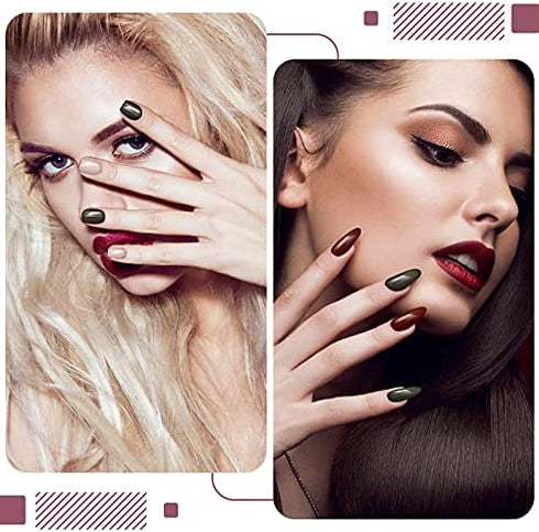 12 Sheets 192 Pieces Press on Nail Stickers Solid Color Full Nail Stickers Adhesive Nail Polish Strips Solid Nail Wraps Decals Strips Manicure Nail Stickers with Nail File for Women (Multicolor)