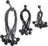 Qtimal 30 Pack Ball Bungee Cords, Includes 6, 9, 11 Inch Heavy Duty Gazebo Tarp Tie Down Cords, High Elastic UV Resistant Bungee Cords with Balls for Shelter, Canopy, Cargo, Screen