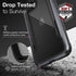 Raptic Shield Case Compatible with iPhone 13 Mini Series, Shockproof Protective, Clear Case, Durable Aluminum Frame, 10ft Drop Tested, Fits iPhone 13 Mini, Black
