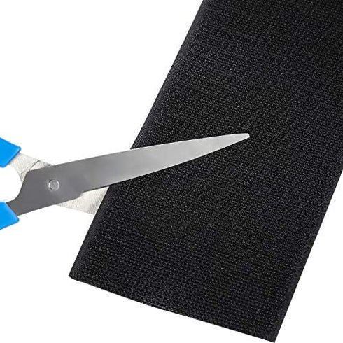 1 Piece (24 Feet in Length) Black Cable Floor Strip Carpet Floor Cord Cover Cable Protector Cable Management, Protect Cords and Prevent a Trip Hazard