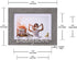Malden International Designs 3354-46 Picture Frame, 8.5? (W) x 6.5? (H) x .75? (D), Gray, 2 Pieces