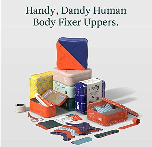 Welly Bandages - Kicker Sticker, Hydrocolloid, Adhesive, Heel Blister Protection, Clear - 8 ct