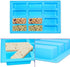 SENHAI 3 Pack Narrow Rectangle Silicone Molds, 12-Cavity Flexible and Non-stick DIY Protein Bars Energy Bar Cereal Bar Maker Chocolate Cake Loaf Brownie Cheesecake Baking Pans - Pink, Blue, Purple