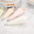 Pastry Tek Piping Bag Set, Set Of 4 Reusable Icing Bags - BPA-Free, Durable, White Silicone Pastry Bag Set, Anti Burst, Decorate Cakes, Cupcakes, Macarons, Or Cookies - Restaurantware