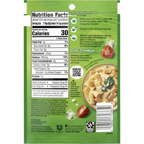 Knorr Parma Rosa Creamy Pasta Sauce Mix, 1.3 oz (Pack of 4) with By The Cup Measuring Spoons
