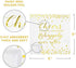 Cheers To Love Cocktail Napkins for Bridal Shower Wedding Engagement Bachelorette Party | Disposable Extra Soft 3-Ply | 50 Count (Gold)