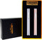 USB Lighter Rechargeable 2 Pack Mini Electric Flameless Windproof Portable Slim Cigarette Lighters (Silver and Rose Gold)