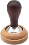 Boicafe 51mm Coffee Tamper with Stainless Steel Base and Solid Wood Handle with Wooden Mat (51mm)