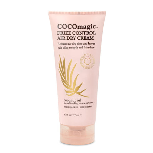CocoMagic Frizz Control Air Dry Cream | Anti-Frizz Styling Cream | Helps to Calm and Smooth Frizz-Prone Hair | Paraben Free, Cruelty Free, Made in USA (6 oz)