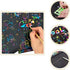 50Pieces Rainbow Scratch Paper,Scratch Art Set,Black Scratch Off Art Crafts Notes Boards Sheet with 5 Wooden Stylus,4 Drawing Stencils for Easter,Party,Chritmas,Birthday, Gift