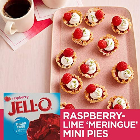 Jell-O Raspberry Sugar-Free Gelatin Mix (0.3 oz Box)
