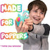 Hog Wild Rainbow Popper Refill Balls, 12 Pack - for Poppers and Power Popper Toys - Age 4+