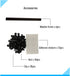 fghuim 6PCS Wooden Wall Hanging Photo Frames Picture Display Collage With Clips & Adhesive Stickers No Drilling on Wall