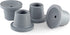 Uenhoy 4 Pcs Replacement Rubber Feet for Shower Chair, Shower Bench, Shower Seat Non Slip Rubber Tips (1", Grey)