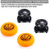 Playrealm FPS Thumbstick Extender & Printing Rubber Silicone Grip Cover 2 Sets for PS5 Dualsenese & PS4 Controller (Basketball)