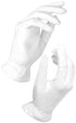 White Gloves XL (10 Pair) - Cotton Gloves for Eczema, Cotton Gloves for Dry Hands, White Cotton Gloves for Women, Spa Glove, Lotion Glove, Sleeping Glove