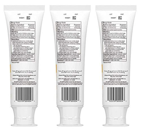 Burts Bees, Toothpaste Kids Fluoride Fruit Fusion, 4.2 Ounce (Pack of 3)