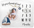 Baby Monthly Milestone Blanket | Includes Felt Frame and Baby Sailor Hat | 1 to 12 Months | Premium Extra Soft Fleece | Best Photography Backdrop Prop for Newborn Boy & Girl (Sailor Blanket)