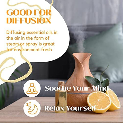 Essential Oils Set (Lemon, Bergamot, Mandarin) for Home, Citrus Fragrance Gift for Women and Men - Natural Aromatherapy for Skin, Massage, Diffuser - by Benatu