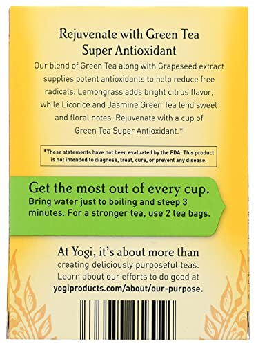 Yogi Tea, Green Tea Super Antioxidant, 16 Count