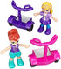 Polly Pocket Pocket World Mini Mall Escape Purse-Shaped Compact With Micro Polly And Lila Dolls, Surprise Reveals, Movie Theater, Elevator, Dressing Room, Scooters & More; Ages 4 And Older