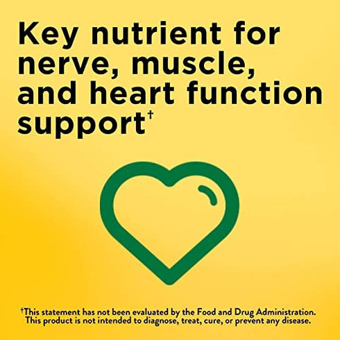 Nature Made Potassium Gluconate 550 mg, Dietary Supplement for Heart Health Support, 100 Count (Pack of 3)
