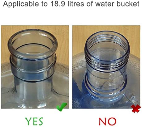 WINBOB 5PCS 55mm 3 and 5 Gallon Non-Spill Caps,Replacement Water Bottle Snap On Cap Anti Splash Peel 5 Piece