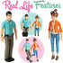 Beverly Hills Doll Collection TM Sweet Li'l Family Dollhouse People Set of 2 Action Figures Set Mom and Dad, Doll House Accessories for Toddlers