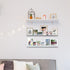 Kids Floating Bookshelves, Acrylic Wall-Mounted 13.7 inches 4 Pack, Clear Invisible Wall Bookshelves Ledge Book Shelf, 5MM Thicker with Free Screwdriver
