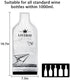 5 Pack Reusable Wine Bag for Travel Wine Bottle Protector Sleeve for Airplane Car Cruise Protection Luggage Leak-proof By LIVEBAY