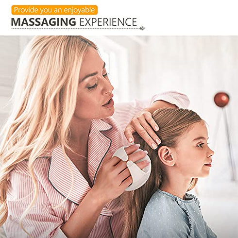 Sndyi Scalp Massager Shampoo Brush, Scalp Scrubber with Soft Silicone Bristles, Scalp Exfoliator for Dandruff Removal, Scalp Massager for Hair Growth, Wet Dry Hair Brush for Scalp Care