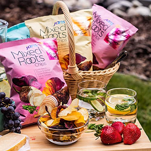 Mixed Roots Chips - All Natural Vegetable Chips (Rosemary Garlic, 2.8 oz)