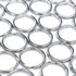 AKIRO 50 Pcs Nickel Key Rings, 25mm Keyring Split Ring Metal Key Holder Pocketed Clasps Connectors, Heavy Duty Metal Key Chain Ring