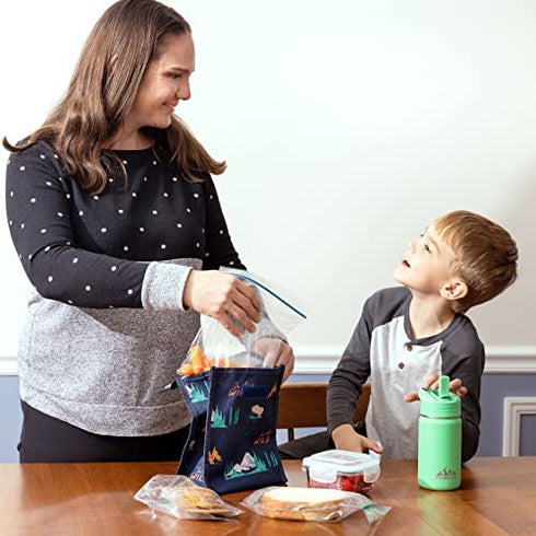 Hydrapeak Mini 14oz Kids Water Bottle with Straw Lid, Stainless Steel Double Wall Insulated Water Bottle for Kids | Leak-Proof and Spill-Proof Kids Water Bottle for School, Cold for 24 Hours (Cloud)