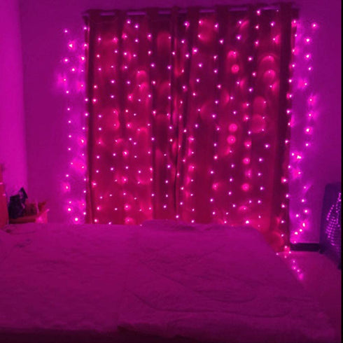 304 LED Window Curtain String Light Wedding Party Home Garden Bedroom Outdoor Indoor Wall Decorations