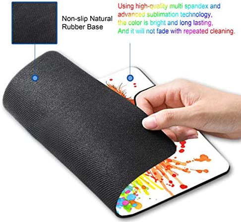 SHALYSONG Mouse pad Small Computer Mouse pad, Watercolor Parrot Mouse pad, Non-Slip Rubber Mouse pad with Personalized Animal Custom Design