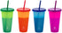 12 Pack Manna Color Changing Reusable Tumblers with Straw Set