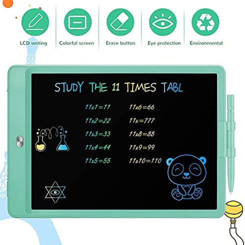 TEKFUN Kids Toys 10Inch LCD Writing Tablet, Zero Mess Coloring Doodle Board Drawing Board for Toddlers, Travel Games Educational Toys Birthday for 3 4 5 6 7 Year Old Girls Boys (Green)