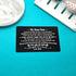 Son Gifts from Mom Engraved Wallet Insert Card for Son Christmas Birthday Gifts Inspirational Gifts for Son Graduation Gifts Wedding Day Gifts Encouragement Gifts for Son