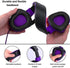 Gaming Headset Bass Surround Sound Stereo PS4 Headset with Flexible Microphone Volume Control Noise Canceling Mic Over-Ear Headphones Compatible for PS4 Xbox one Laptop PC Mac Purple