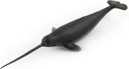 Ocean Sea Marine Animal Narwhal Whale Model Figures Wildlife Bath Cake Decoration Education Cognitive Toys for Kid Boys Girls 5 6 7 8 Years Old